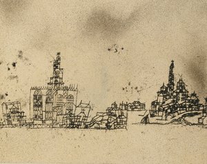 Alte Stadt am Wasser von Paul Klee
