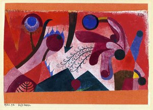 Giftige Beeren, Aquarell von Paul Klee (1879-1940) 1920, Privatbesitz von Paul Klee