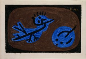 Blauer Vogel-Kürbis von Paul Klee