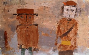 Braut und Bräutigam im Herbst des Lebens von Paul Klee