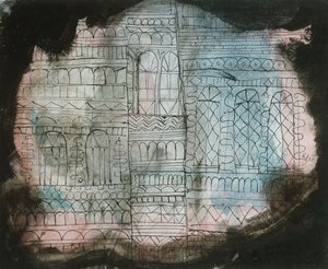 Brennendes Schloss von Paul Klee
