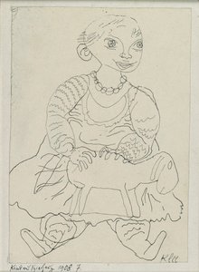 Kind mit Spielzeug, 1908 von Paul Klee