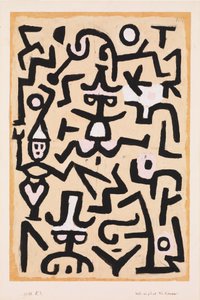 Handzettel der Komödianten von Paul Klee