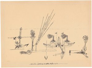 Zeichnung für gelben Hafen, 1921-1926 von Paul Klee