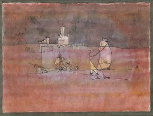 Episode vor einer arabischen Stadt, 1923 von Paul Klee