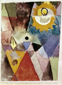 Vor der Gaslampe von Paul Klee