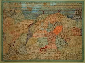 Landschaft mit Eseln von Paul Klee