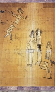 Szene unter Mädchen von Paul Klee