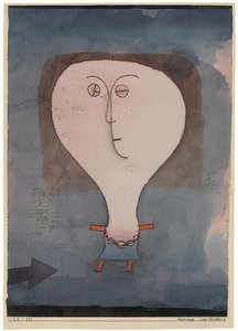 Schreck eines Mädchens von Paul Klee