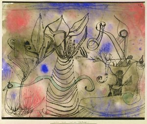 Stillleben mit Schlange von Paul Klee