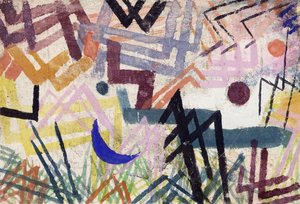 Die Kraft des Spiels in einer Lechlandschaft von Paul Klee