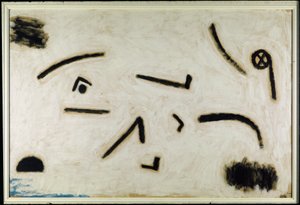 Ohne Titel (Zeichen auf schwarzem Hintergrund), ca. 1940 von Paul Klee