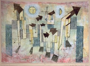 Wandmalerei aus dem Tempel der Sehnsucht von Paul Klee