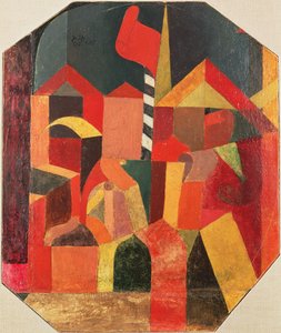 Mit der roten Fahne von Paul Klee