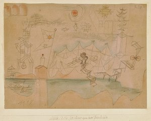 Zeichnung zum Bootverleiher von Paul Klee