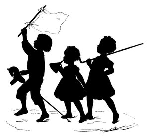 Silhouette von Paul Konewka (Lithografie)