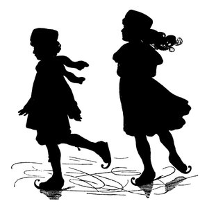 Silhouette von Paul Konewka (Lithografie)