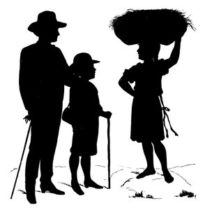 Scherenschnitt von Paul Konewka (Litho)