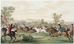 Pferderennen, Anfang 19. Jahrhundert - in „Directoire, Konsulat und Kaiserreich“ von Paul Lacroix