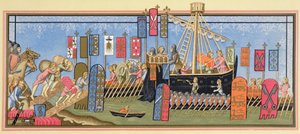 Ritter des Heiligen Geistes, die sich auf den Kreuzzug begeben. Am Ende brachen sie nie zu ihrer Reise auf von Paul Lacroix