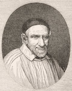 Heiliger Vinzenz von Paul 1581 - 1660. Französischer katholischer Priester und Heiliger. Nach einem Werk von Simon François von Paul Lacroix