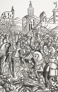 Die Schlacht von Auray, Frankreich, 29. September von Paul Lacroix