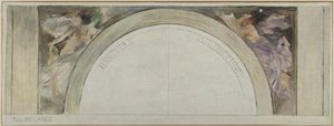Skizze für die Eingangshalle des Hôtel de Ville de Paris: Geschichte und Philosophie von Paul Louis Delance