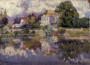 Ecke eines Parks von Paul Mathieu