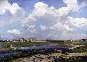 Der Teich in den Dünen von Paul Mathieu