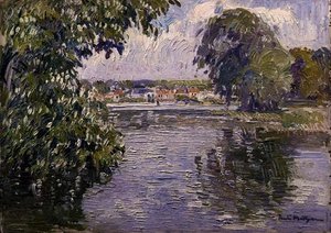 Dorf an der Seine