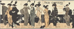 Aux Trois Quartiers Paris, Die Wintermoden 6. Oktober 1913 von Paul Méras