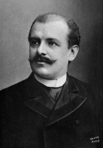 Jean de Reszke (1850-1935), polnischer Sänger, fotografiert von Paul Nadar zwischen 1885 und 1900, aus der Sammlung Felix Potin, 500 zeitgenössische Berühmtheiten, Opernsänger und dramatische Frankreich