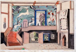 Inneneinrichtung, ca. 1920-30er Jahre von Paul Nash