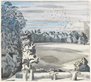 Landschaft mit Saatkrähen, ca. 1913-14
