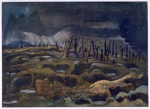 Abenddämmerung, aus Britische Künstler an der Front, Fortsetzung der Westfront, Teil Drei, Paul Nash von Paul Nash