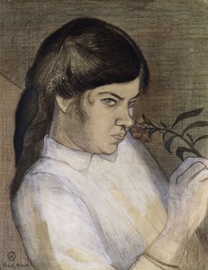 Porträt von Barbara Nash, der Schwester des Künstlers, ca. 1911-12 von Paul Nash