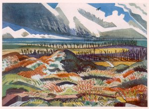 Zerstörtes Land, Vimy, aus British Artists at the Front, Fortsetzung der Western Front, Teil Drei, Paul Nash von Paul Nash