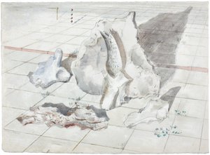 Studie für Landschaft mit gebleichten Objekten von Paul Nash