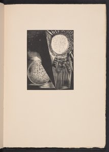 Die Sonne und der Mond, Illustration aus "Images of War... Poems" von Richard Aldington