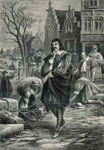 René Descartes in Amsterdam von Paul Phillipoteaux