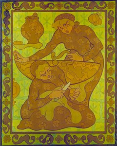 Apfelschäler. Wandteppich von Paul Ranson (1864-1909) von Paul Elie Ranson