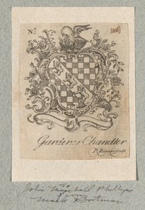 Exlibris von Gardiner Chandler von Paul Revere