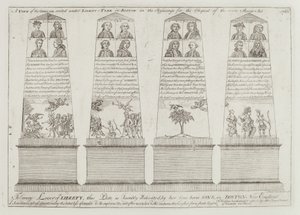 Der Obelisk unter dem Freiheitsbaum, Boston