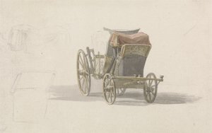 Eine Kutsche mit königlichem Wappen, ca. 1764 von Paul Sandby
