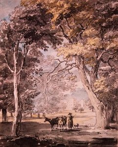 Eine Milchmagd im Windsor Great Park ca. 1765-70 von Paul Sandby