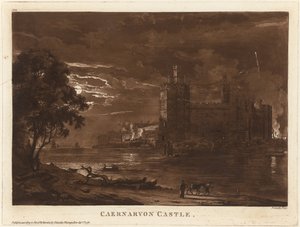 Caernarvon Castle (Nacht) von Paul Sandby