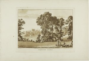 Chepstow Castle, Platte vier aus Zwölf Ansichten in Wales von Paul Sandby