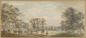 Morgendämmerung im Luton Park von Paul Sandby