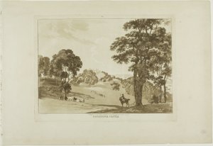 Denefawr Castle, Platte elf aus Zwölf Ansichten in Wales von Paul Sandby