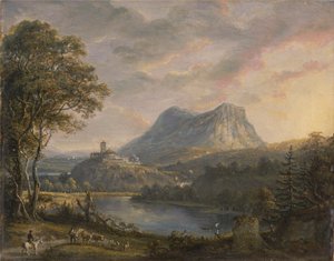 Landschaft mit einem See
